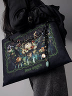 Bone Garden - Gothic Lolita Printed Tote Bag, Adjustable Strap - image 1