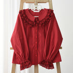 Hyde Garden - Daily Lolita Shirt Cotton Blouse Long Sleeves - image 18