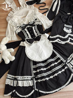 Vintage Petal Rabbit - Cotton Old School Lolita JSK Dress, Petal-Shaped Hem - image 61