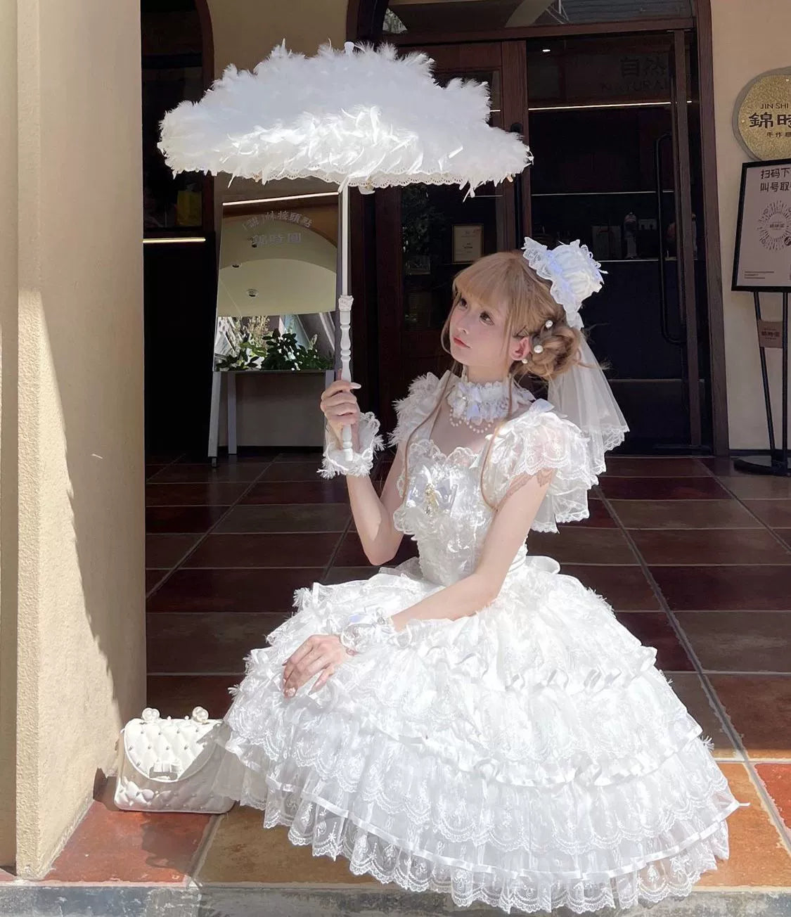 Feather's Ballad Wedding Lolita Tiered JSK Dress - image 7