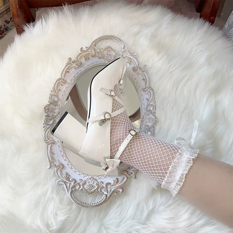 Lady Tea Party - Elegant Lolita Heel Shoes - Macaron Color - image 9