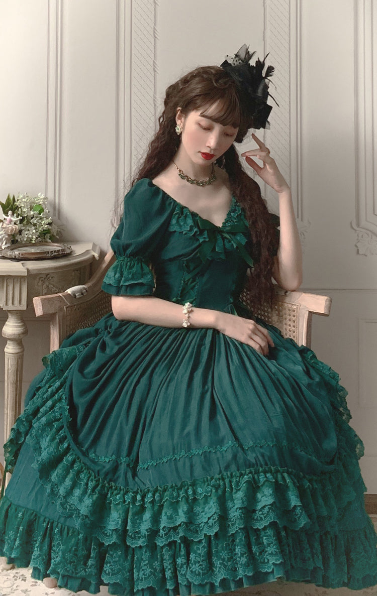 CLA Vintage French Lolita OP Dress - image 33