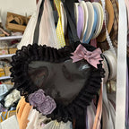 Sweet Lolita Bag Heart-shaped Lace Bag Multicolors - image 18