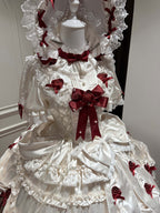 Paria Cream Strawberry Satin Lolita OP Dress and Accessories - image 11