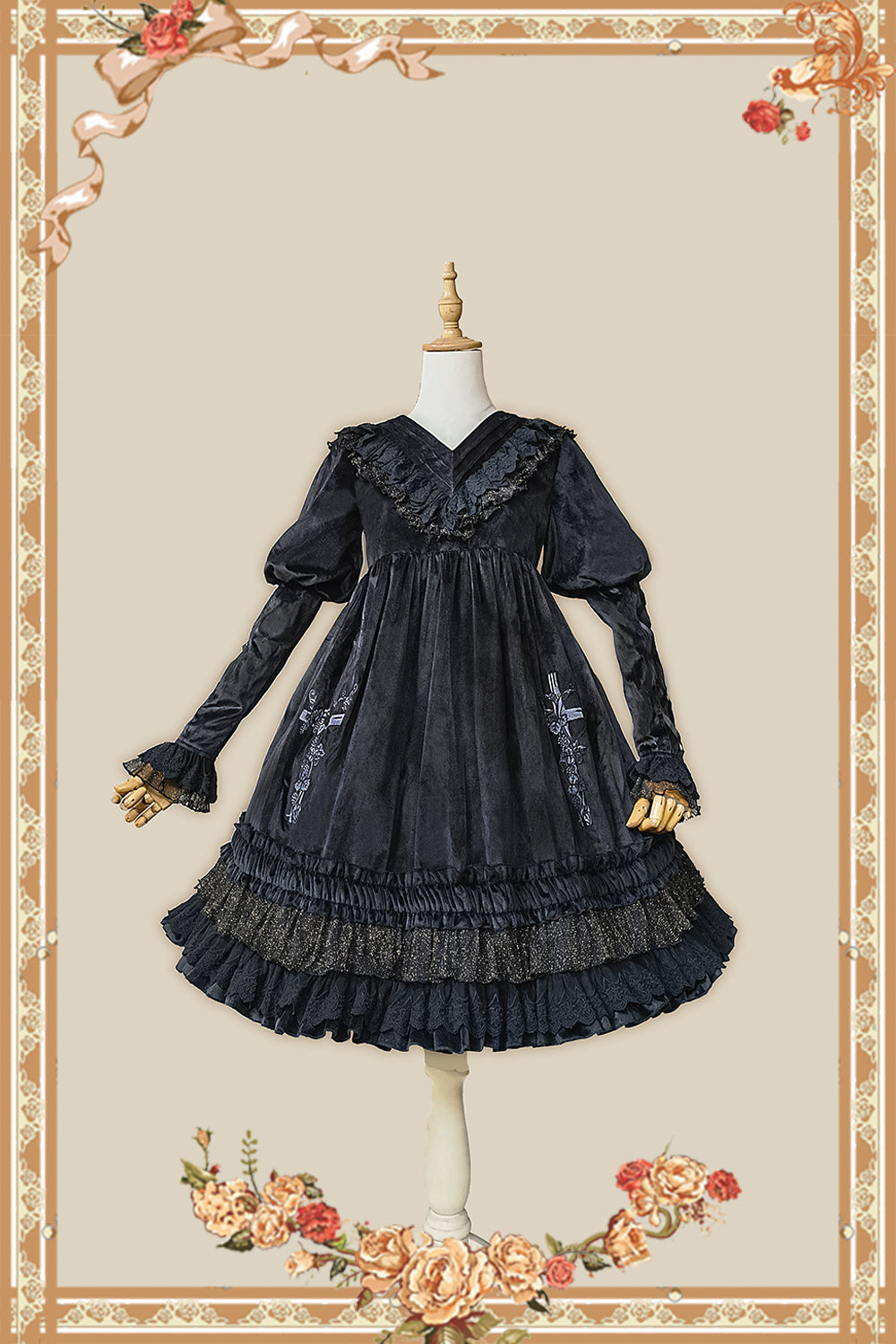 Holy Fruit Estate - Gothic Lolita OP Dress Multicolors - image 7