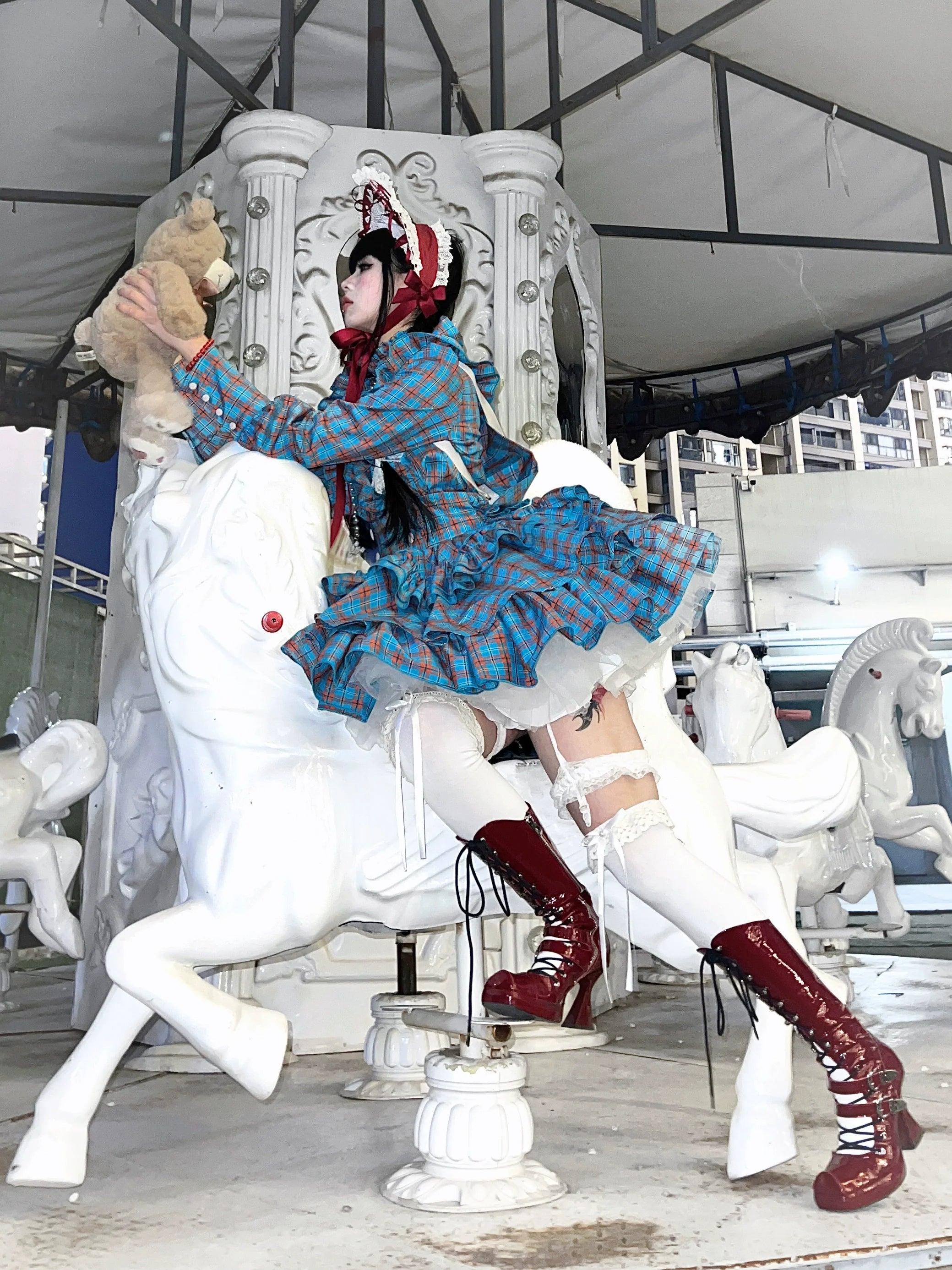 Humanoid Gift Box - Plaid Gothic Lolita Blouse & SK - image 26