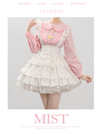 Sweet Lolita Blouse Doll Collar Shirt with Bubble Sleeves - image 18