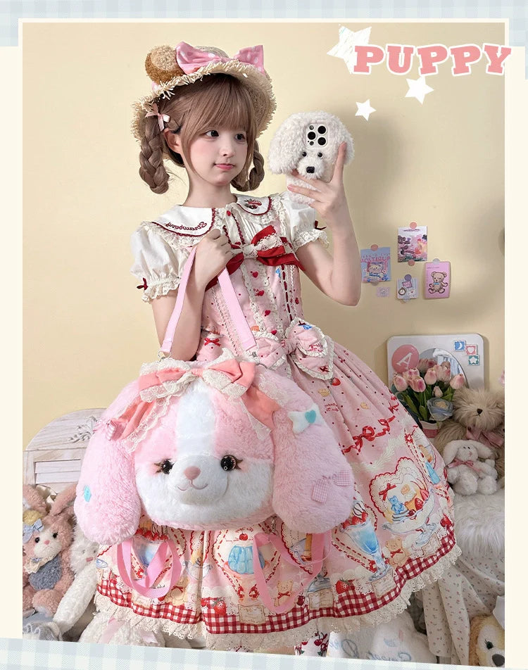 Pakcoco - Kawaii Lolita Bag, Plush Backpack - image 3