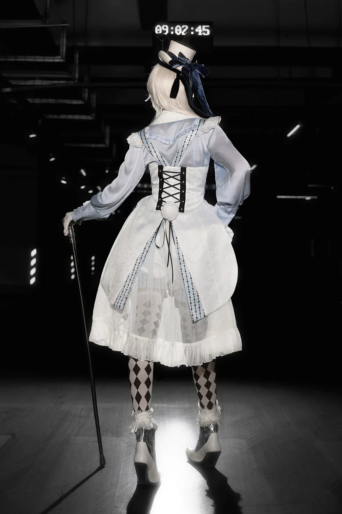 Eternal Rabbit Invitation - Ouji Lolita Ruffle V-Neck Blouse - image 9