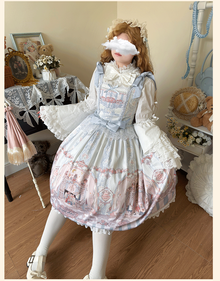 Plus Size Lolita Blouse, Princess Sleeves - image 5