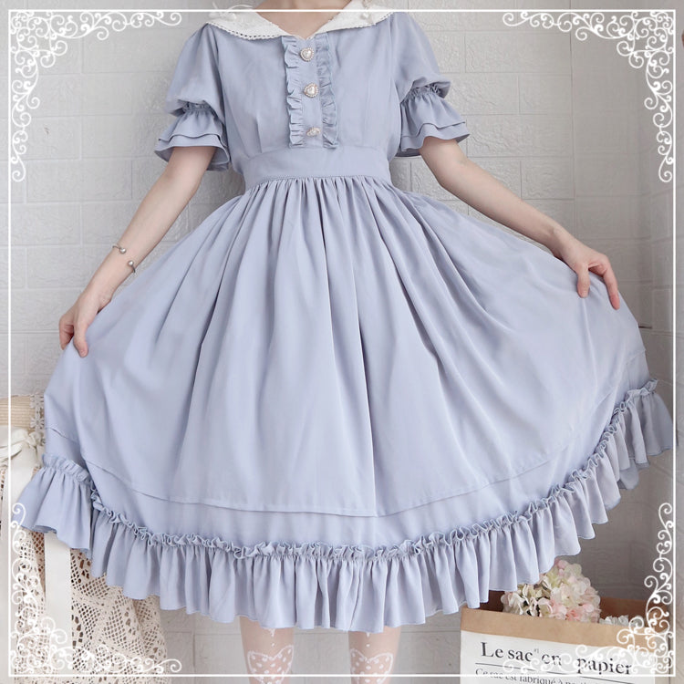 Plus Size Vintage Lolita OP Dress - image 5