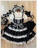 Otome Heart Cotton Old School Lolita JSK Dress Suit and Accessories - image 7