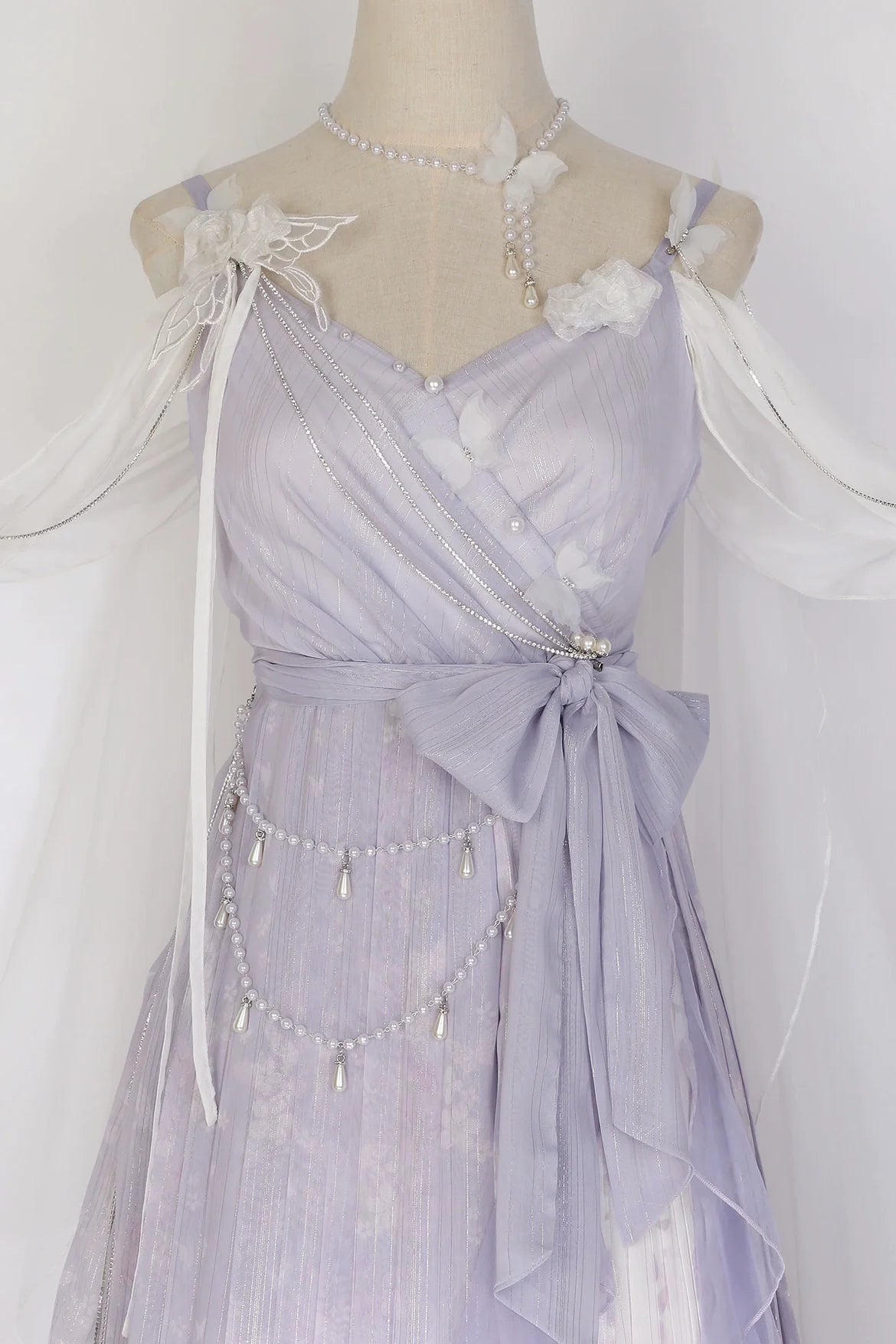 Han Lolita Dress Side Slit Purple JSK Dress - image 22