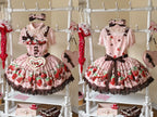 Strawberry Chocolate Lovers Sweet Lolita Embroidered Dress - image 24