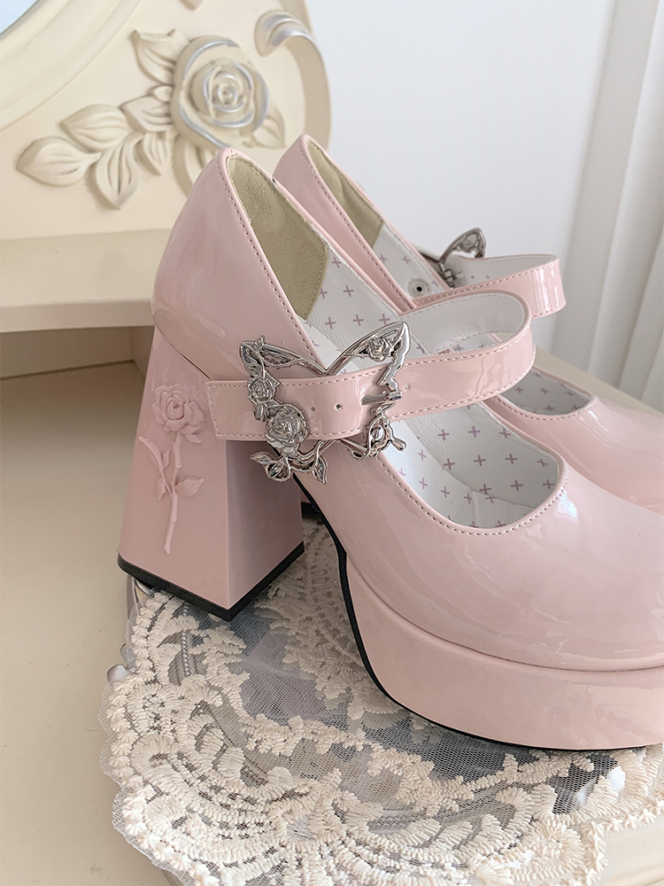The cycle of all things - Lolita High Platform Shoes with Elegant Butterfly Buckle - image 27