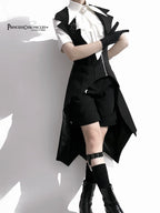 The Dawn of Arrival - Ouji Lolita Fitted Blouse with Detachable Jabot - image 11