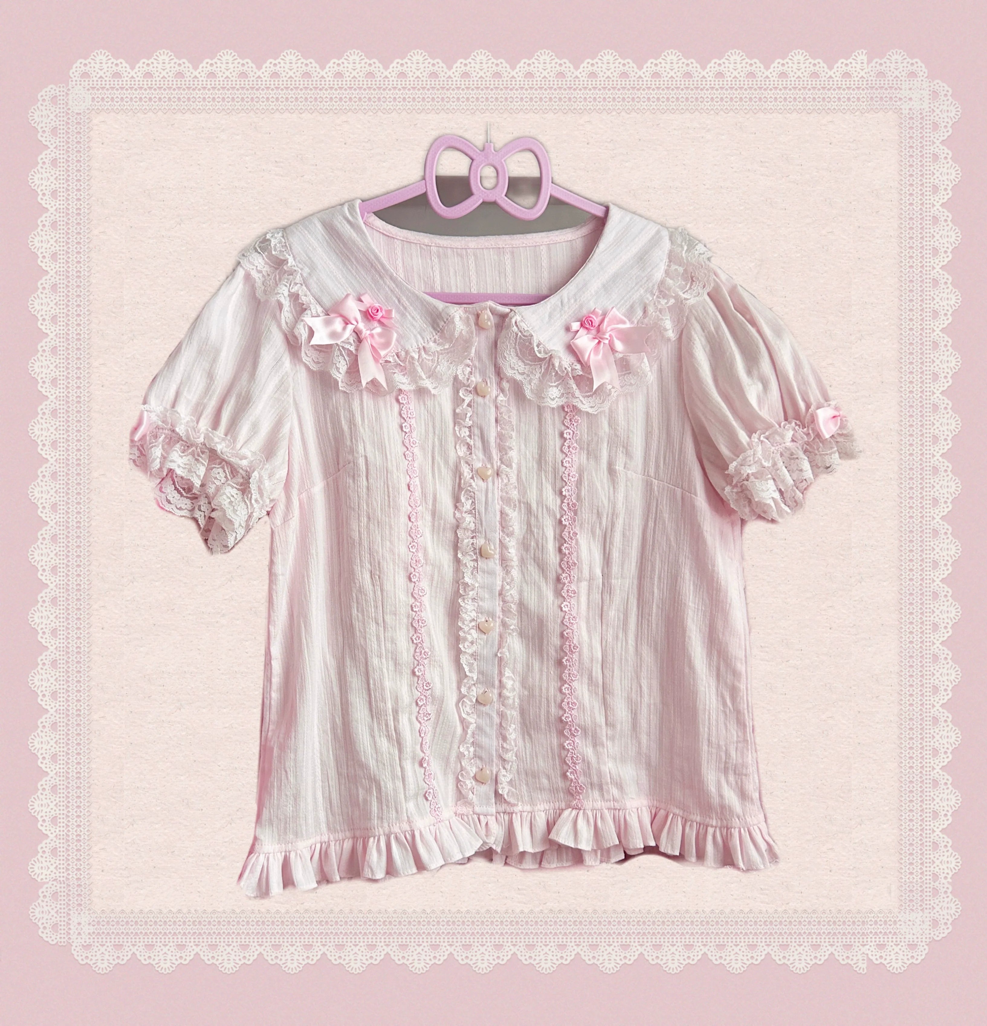 Otome Heart Cotton Old School Lolita JSK Dress Suit and Accessories - image 10