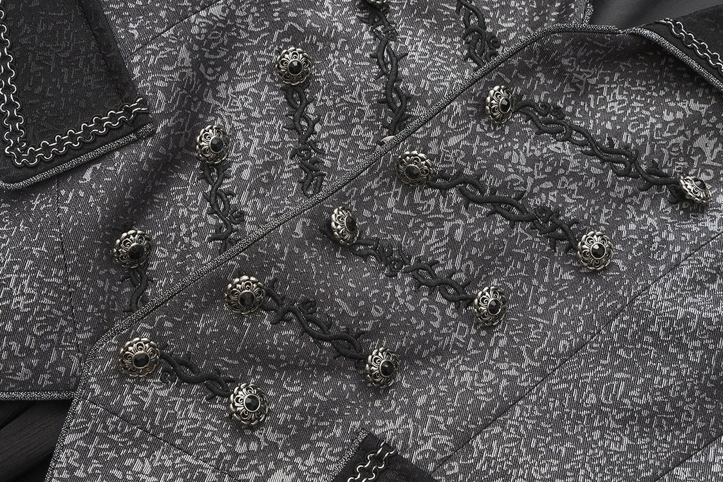Eternal Displaced Boundary - Ouji Vest Coat with Detachable Back Trailing - image 4