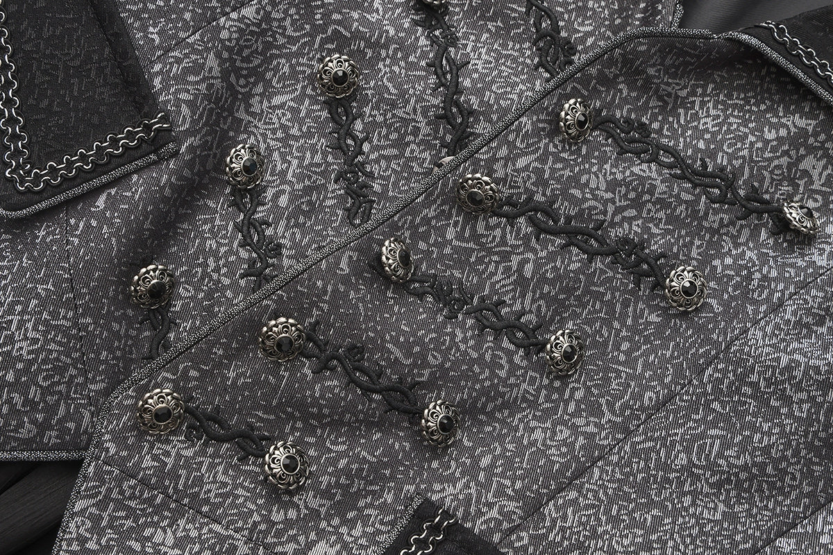 Eternal Displaced Boundary - Ouji Vest Coat with Detachable Back Trailing - image 4