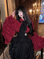 Gothic Lolita Blouse, Lace Hime-sleeve - image 3
