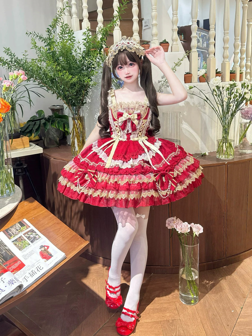 Gilded Memories Princess Lolita Tiered JSK Dress - image 7