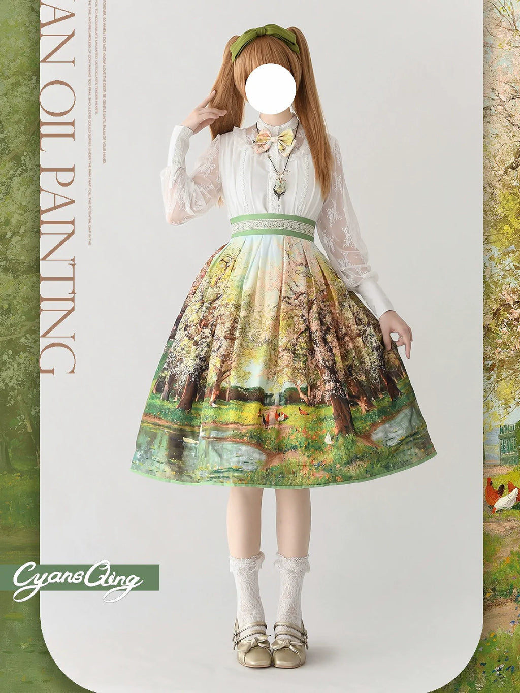 Oil Painting Collection - Elegant Lolita Skirt Printed SK - image 13