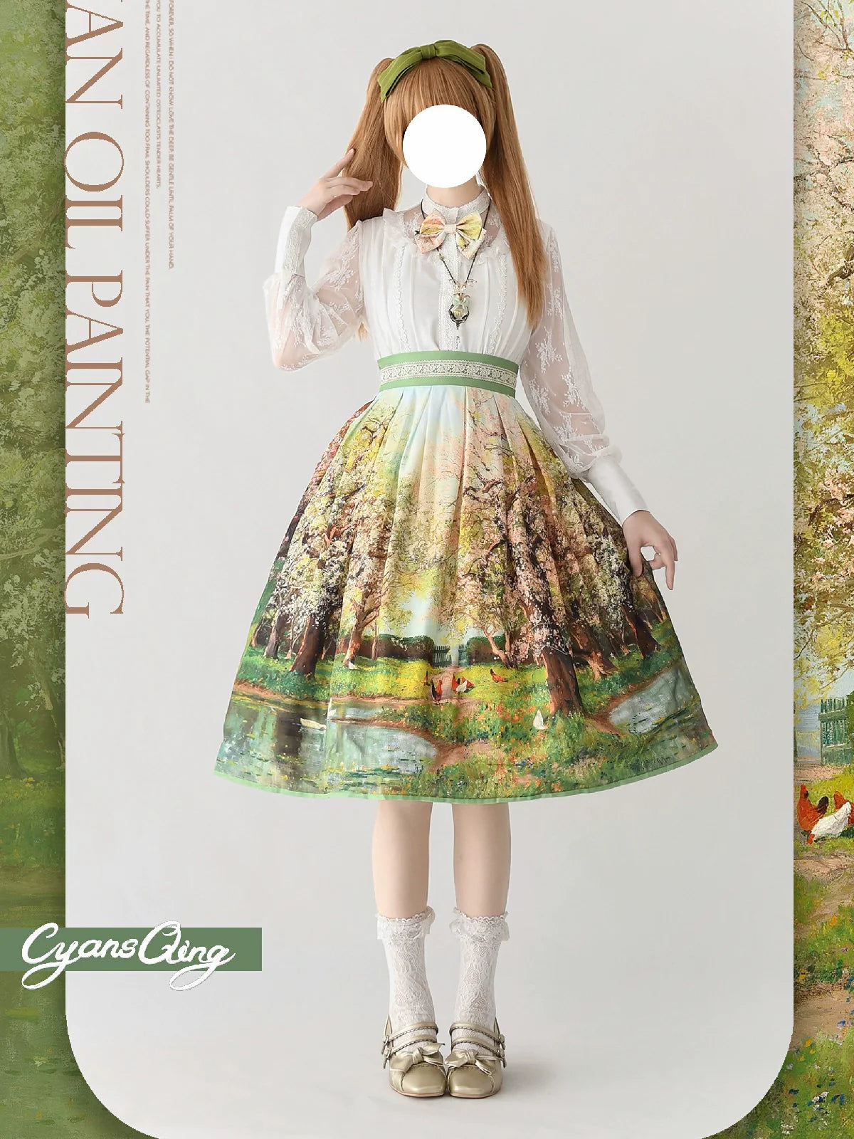 Oil Painting Collection - Elegant Lolita Skirt Printed SK - image 13