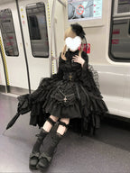 Eternal Taboo - Gothic Lolita Dress with Princess Sleeve Shirt - image 11