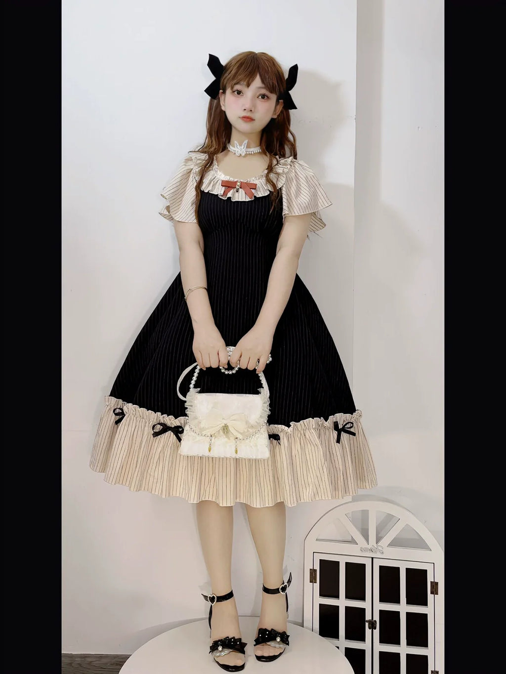 Cotton Plus Size Lolita OP Dress with Pockets - image 11