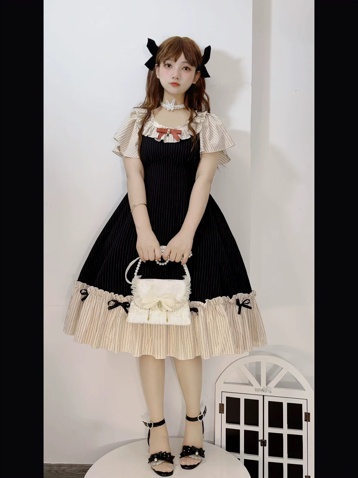 Cotton Plus Size Lolita OP Dress with Pockets - image 11