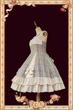 Memoirs of Backlight - Elegant Plaid Lolita JSK Dress - image 4