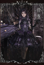 Bone Dragon - Gothic Lolita Corset JSK Dress Set with Embroidery - image 48