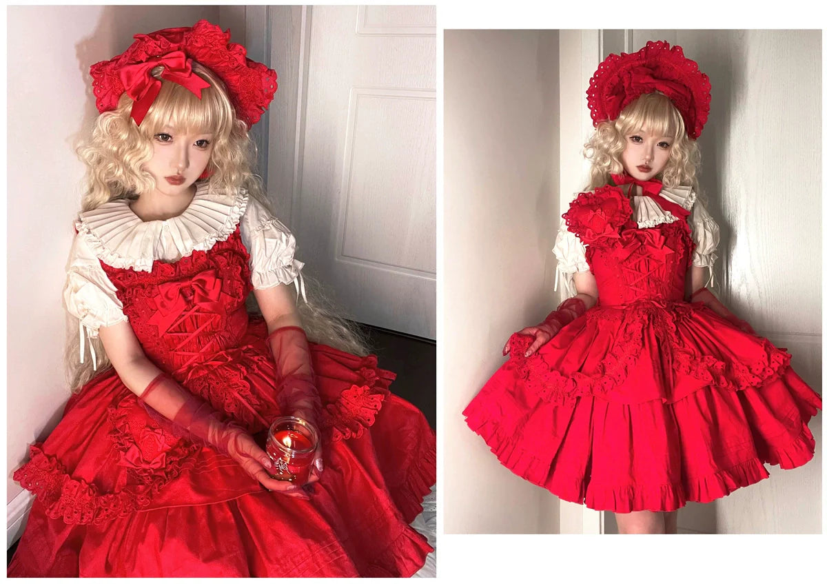 Halloween Gothic Lolita Short JSK Dress - image 41
