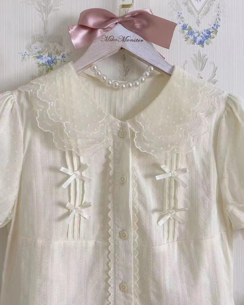 Little Fluttershy - Multi-Colored Cotton Lolita Shirt - image 18