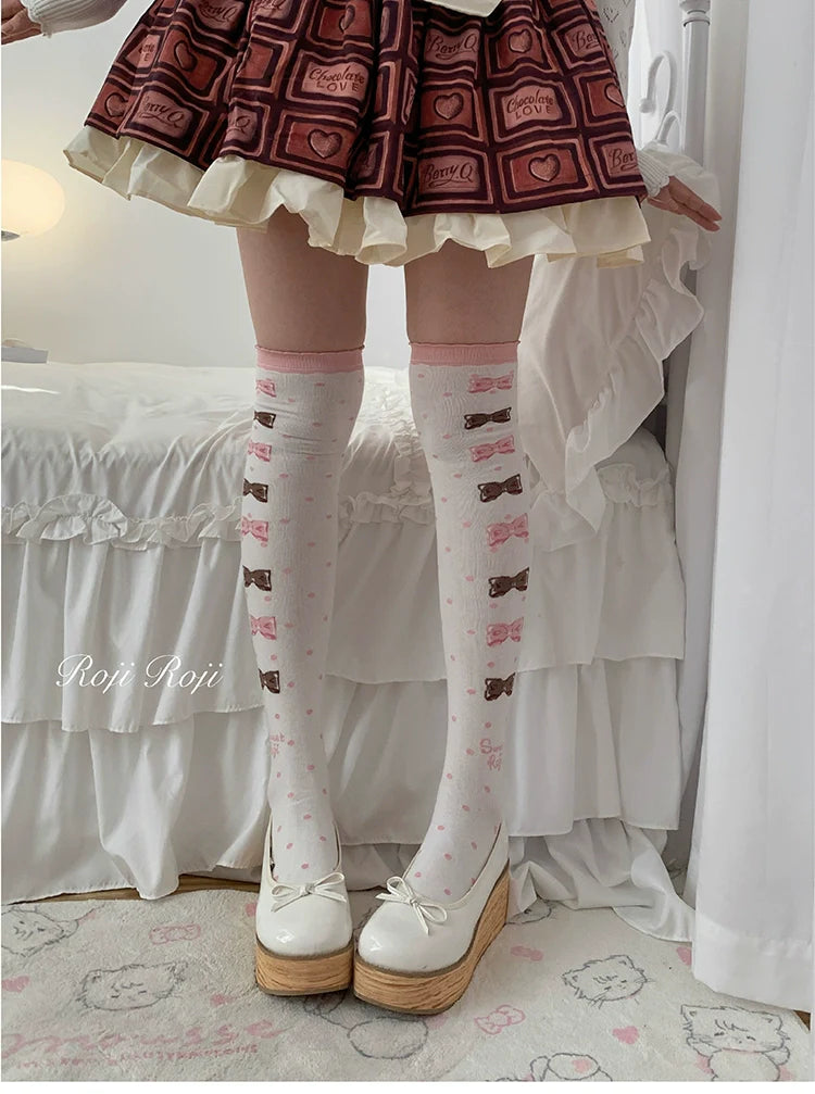 Winter Lolita Thigh High Socks Slim Leg Socks - image 4