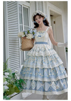 Letter and Poetry - Classic Lolita JSK Suit Four-tiered Twins Dress - image 13