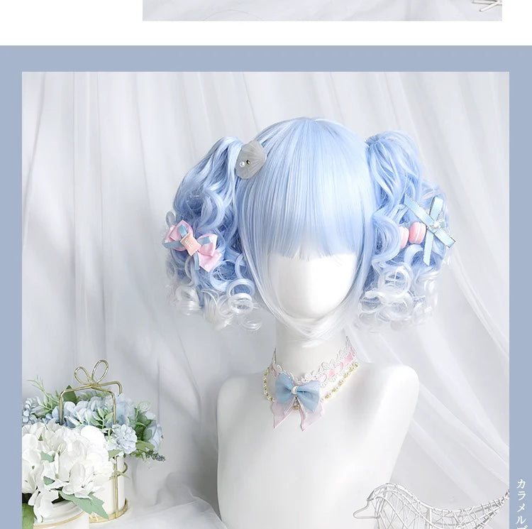 Pandora's Box - Lolita Short Wig with Cute Double Ponytails - image 36