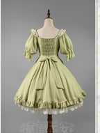 Midsummer Star - Silver Foil Printing Lolita OP Dress - image 9