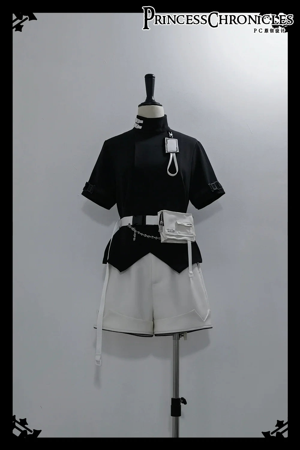 White Cat - Futuristic Style Cool Lolita Pants Suit With Cat Ear Coat - image 24
