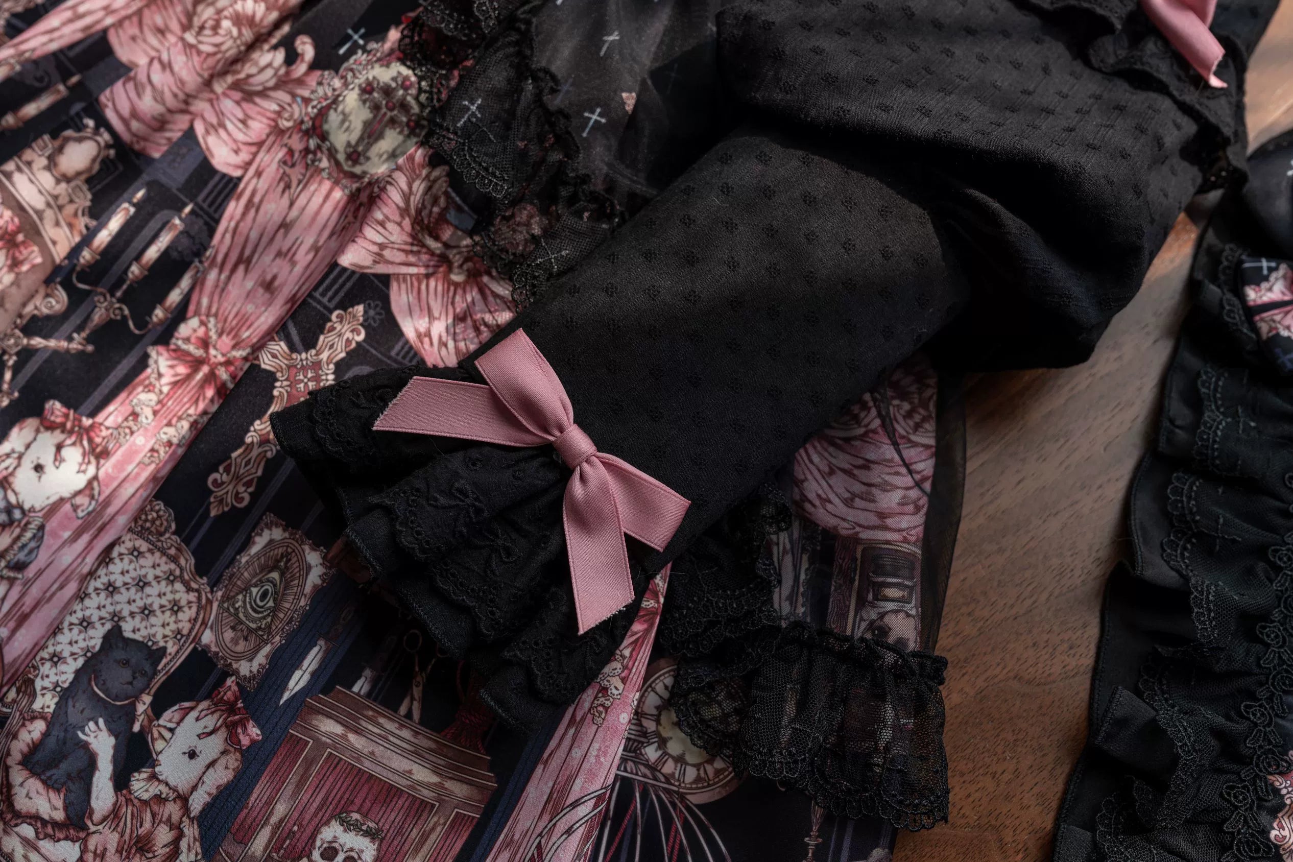 Missing Lamb Case - Gothic Lolita Dress Set with Sheep Prints - image 68