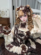 Coco Grace - Plaid Kawaii Lolita JSK Dress, Layered Ruffle & Bow and Accessories - image 12