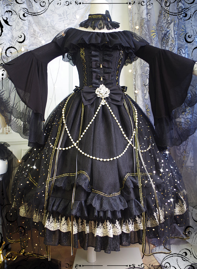 Fate Quartet Gothic Bridal Lolita JSK Dress - image 8