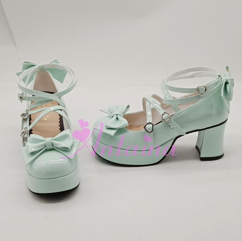 Lolita Bow Strap Shoes, Multicolors - image 31