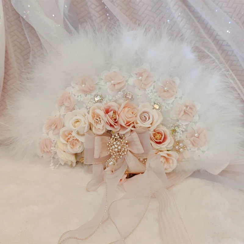 Tea Party Lolita BNT, Necklace and Feather Fan Collection - image 2