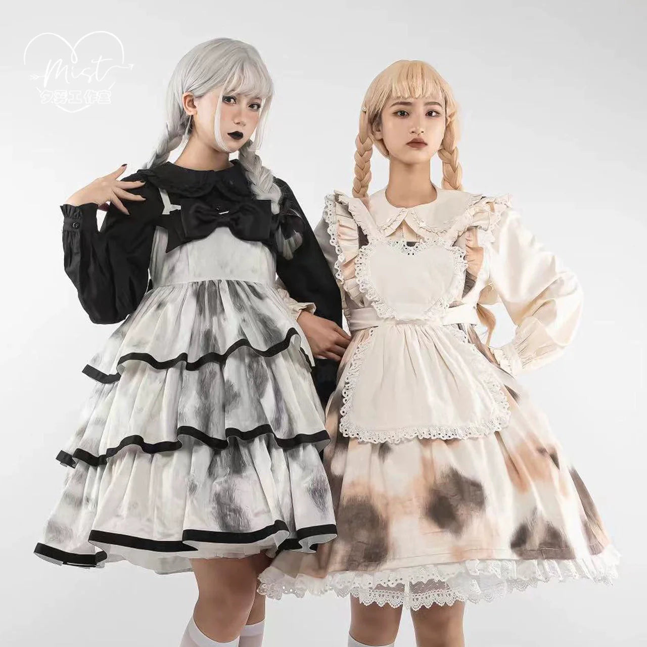 Sweet Lolita Blouse Doll Collar Shirt with Bubble Sleeves - image 9