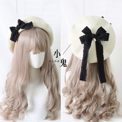 Sweet Bow Multicolors Lolita Wool Beret - image 12