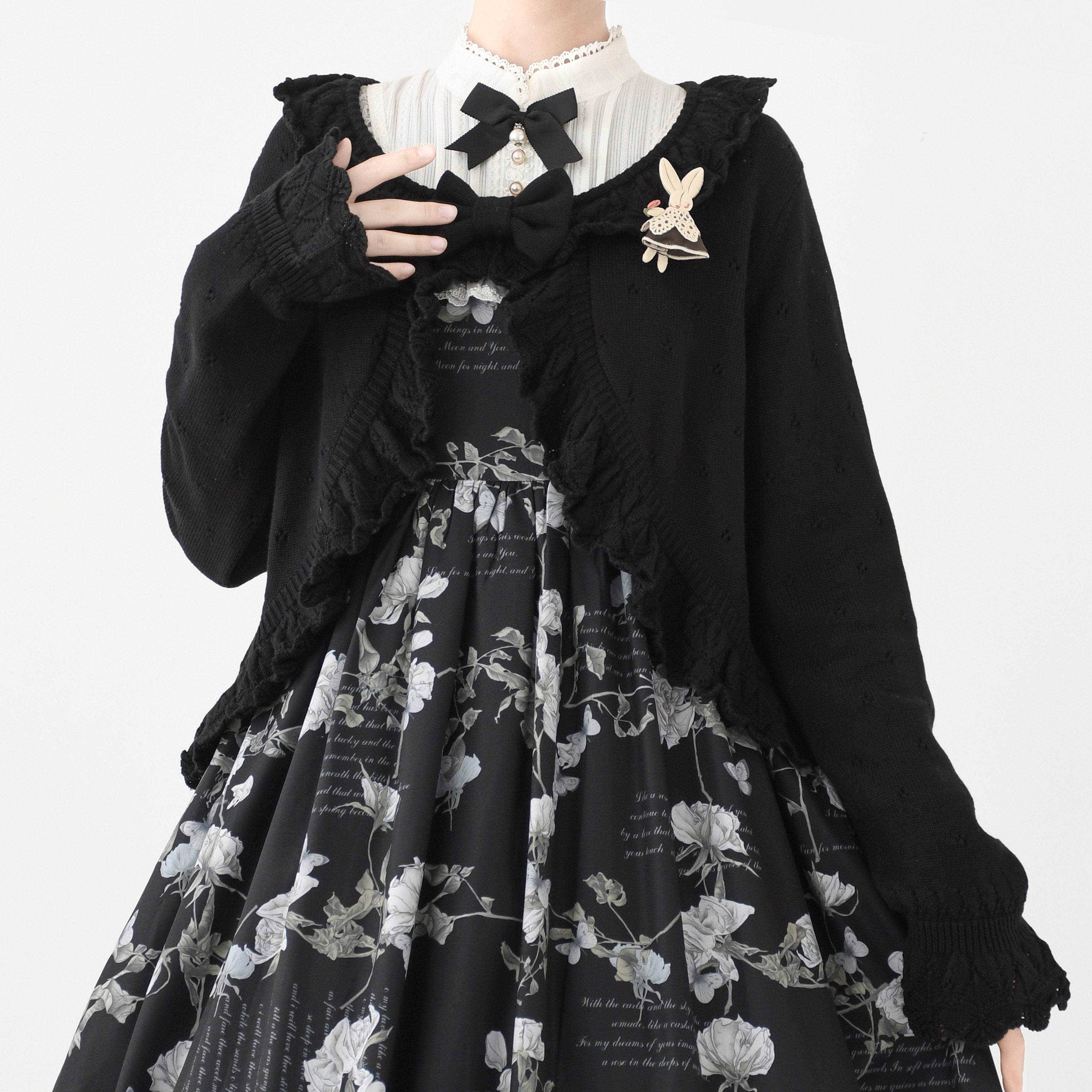Nainai - Vintage Lolita Knitted Cardigan - image 10