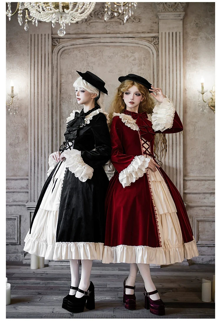 The Nutcracker - Winter Classic Lolita OP Dress, Front Opening and Accessories - image 10