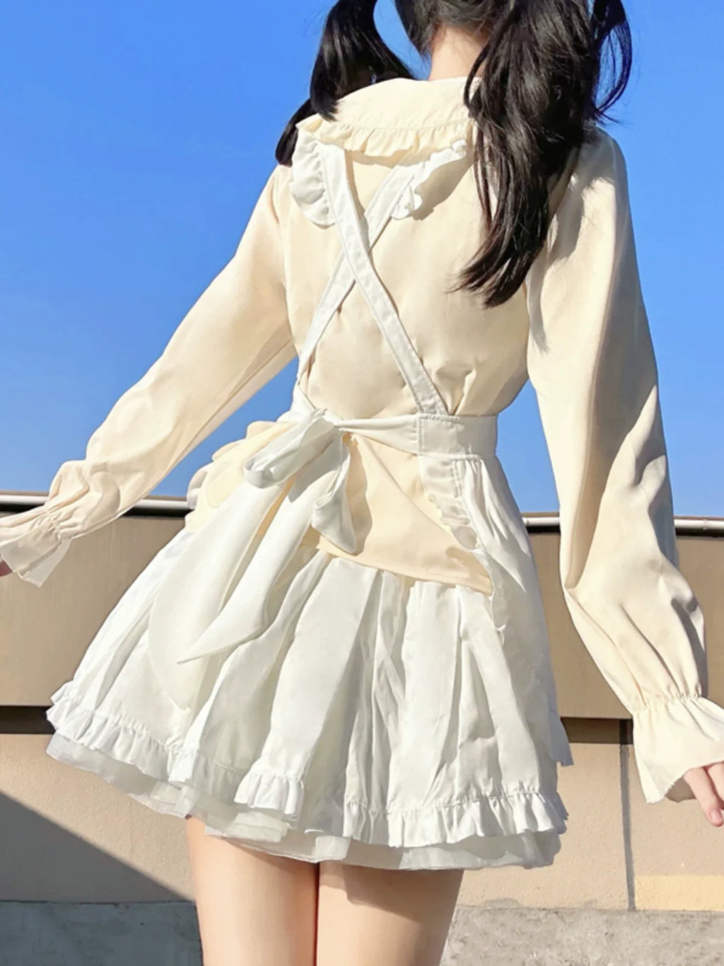 Plus Size Lolita Shirt Long Sleeve Doll Collar Blouse - image 10