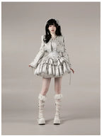 Humanoid Robot - Silver Gothic Lolita Mermaid Skirt Set - image 54